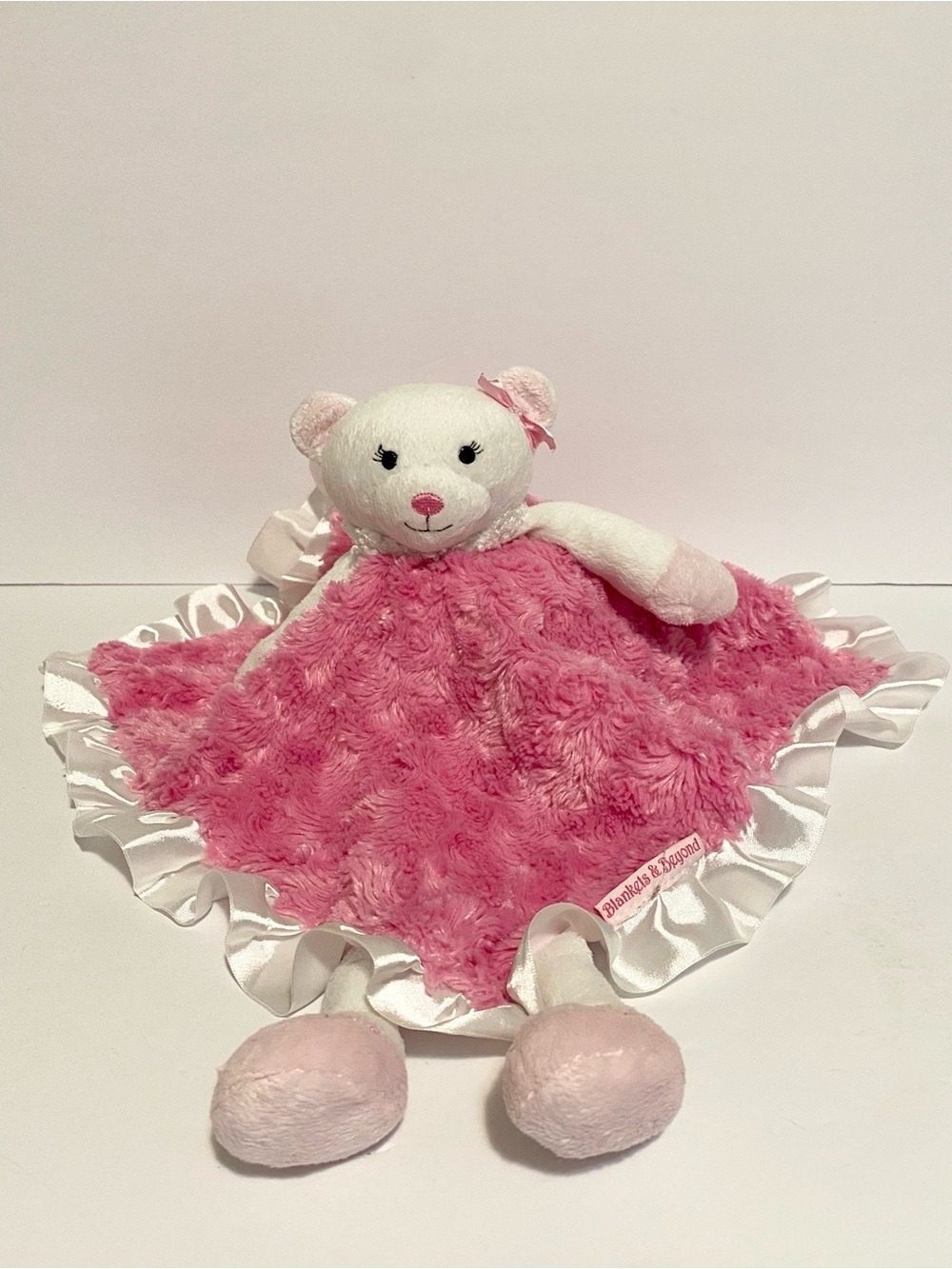 Blankets & Beyond Pink Ballerina Lovey Security Blanket Plush Satin Toy